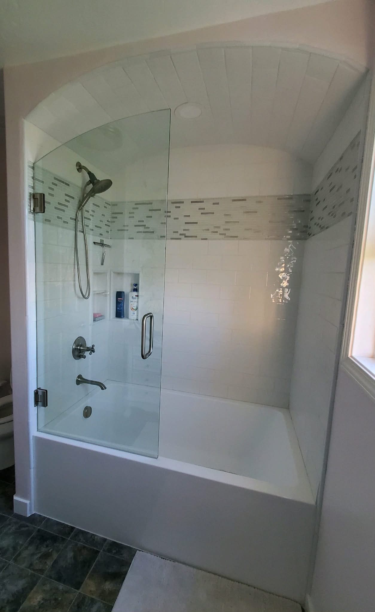 Kitchen renovation with custom cabinets and countertops